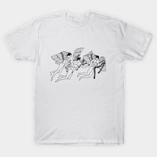 3 Winged Greek Gods Bringing Gifts of Love T-Shirt